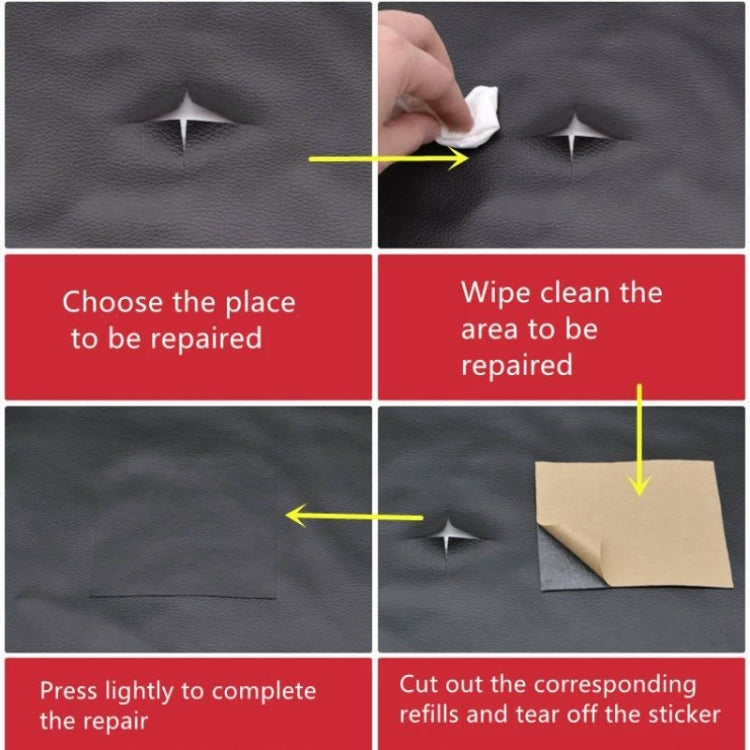 30 x 137cm Self Adhesive Leather for Sofa Repair Patch Car Seat PVC Leather Sticker(Dark Brown) - Seat Accessories by PMC TechLife | Online Shopping South Africa | PMC TechLife | Buy Now Pay Later Mobicred