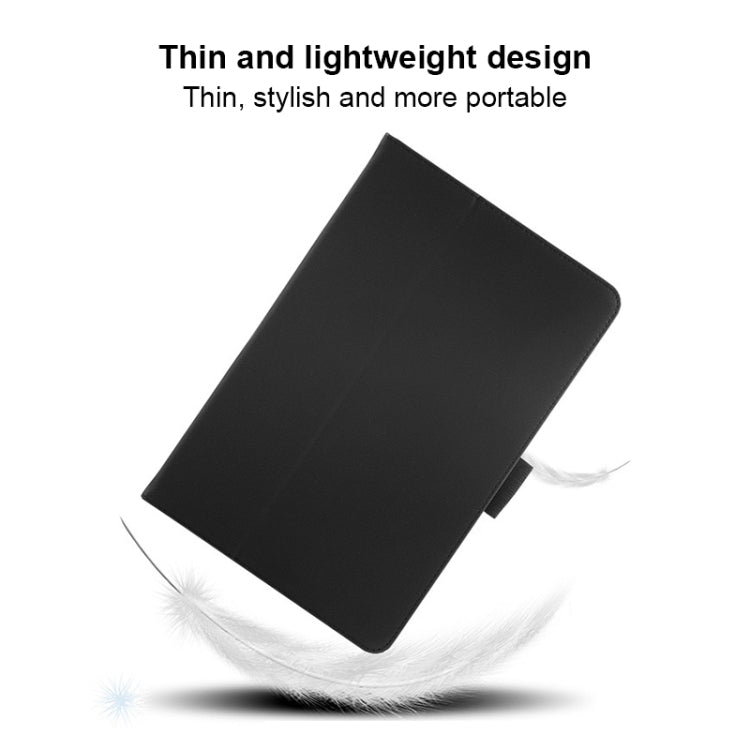For TCL NxtPaper 11 2-Folding Leather Tablet Case with Handrest & Pen Slot(Black) - Others by PMC TechLife | Online Shopping South Africa | PMC TechLife | Buy Now Pay Later Mobicred