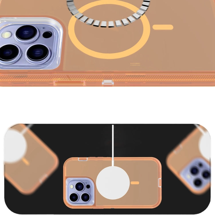For iPhone 12 Pro Max Shockproof MagSafe Magnetic Phone Case(Transparent Gold) - free shipping - PMC TechLife - Order now!