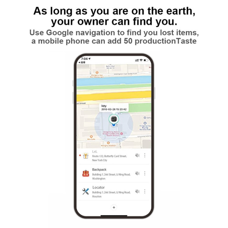 F6 Circular Global Location Tracker Anti-lost Device(Black) - Personal Tracker by PMC TechLife | Online Shopping South Africa | PMC TechLife | Buy Now Pay Later Mobicred