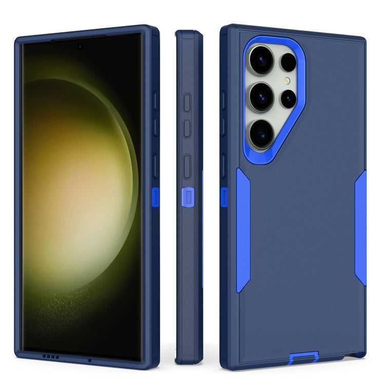 For Samsung Galaxy S25 Ultra / S24 Ultra 5G Magnetic 2 in 1 PC Hybrid TPU Phone Case(Royal Blue+Dark Blue) - Galaxy S24 Ultra 5G Cases by PMC Jewellery | Online Shopping South Africa | PMC Jewellery | Buy Now Pay Later Mobicred