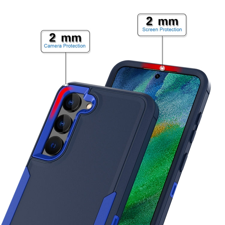 For Samsung Galaxy S25 / S24 5G Magnetic 2 in 1 PC Hybrid TPU Phone Case(Royal Blue+Dark Blue) - Galaxy S24 5G Cases by PMC Jewellery | Online Shopping South Africa | PMC Jewellery | Buy Now Pay Later Mobicred