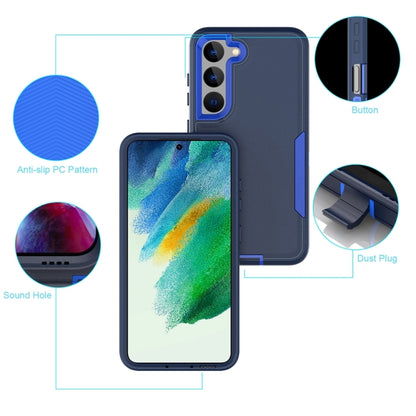 For Samsung Galaxy S25 / S24 5G Magnetic 2 in 1 PC Hybrid TPU Phone Case(Royal Blue+Dark Blue) - Galaxy S24 5G Cases by PMC Jewellery | Online Shopping South Africa | PMC Jewellery | Buy Now Pay Later Mobicred