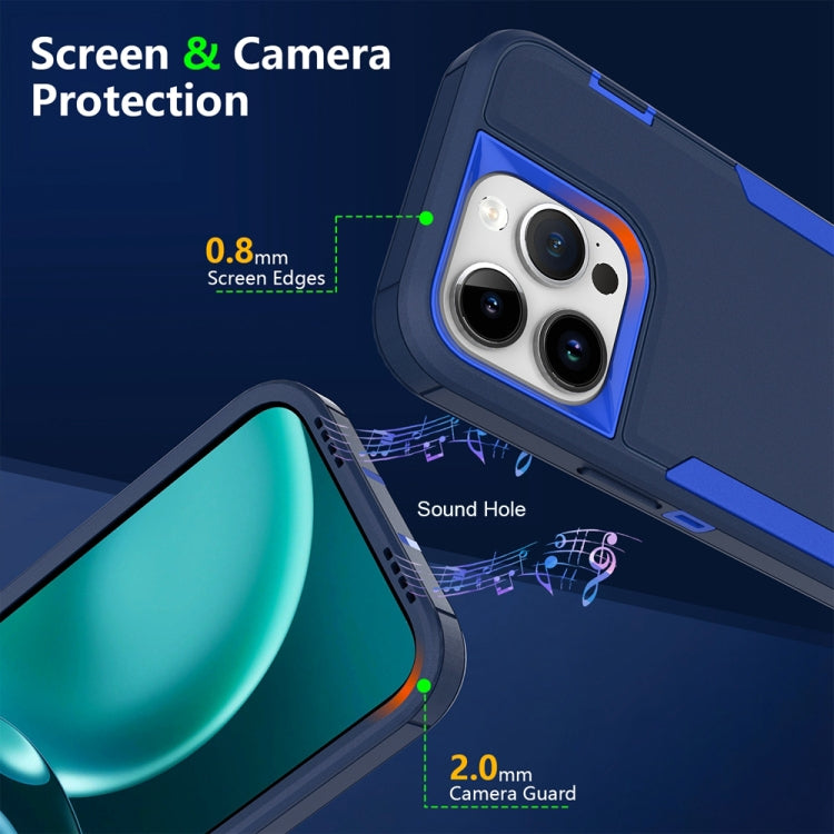 For iPhone 16 2 in 1 Magnetic PC + TPU Phone Case(Blue+Blue Green) - iPhone 16 Cases by PMC Jewellery | Online Shopping South Africa | PMC Jewellery | Buy Now Pay Later Mobicred