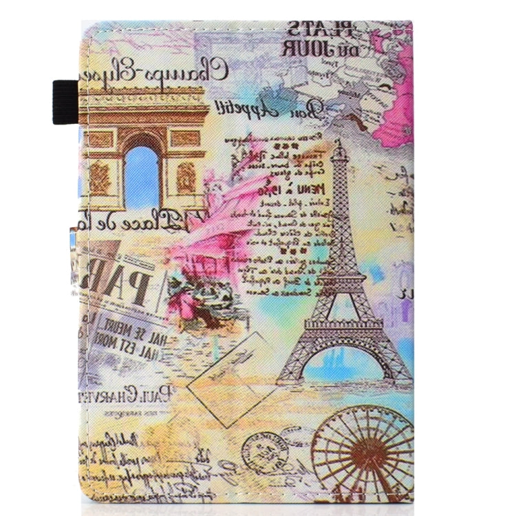 For 10 inch Universal Colored Drawing Stitching Leather Tablet Case(Romantic Paris) - 10 - 11 inch by PMC TechLife | Online Shopping South Africa | PMC TechLife | Buy Now Pay Later Mobicred