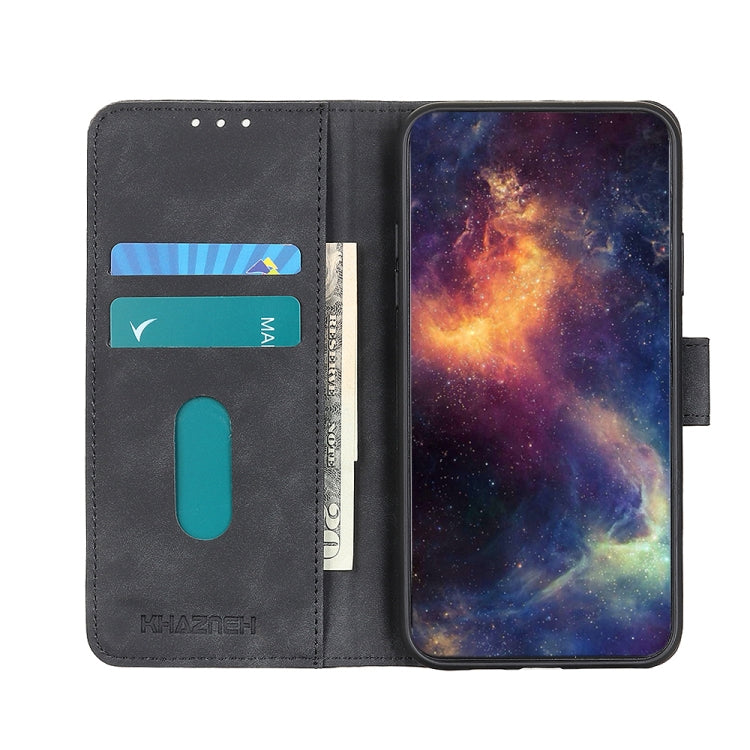 For Google Pixel 9 Pro KHAZNEH Retro Texture Flip Leather Phone Case(Black) - Google Cases by PMC Jewellery | Online Shopping South Africa | PMC Jewellery | Buy Now Pay Later Mobicred