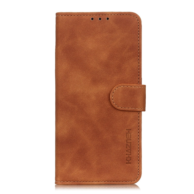 For Google Pixel 9 KHAZNEH Retro Texture Flip Leather Phone Case(Brown) - Google Cases by PMC Jewellery | Online Shopping South Africa | PMC Jewellery | Buy Now Pay Later Mobicred