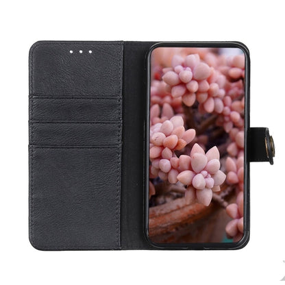 For Google Pixel 9 KHAZNEH Cowhide Texture Horizontal Flip Leather Phone Case(Black) - Google Cases by PMC Jewellery | Online Shopping South Africa | PMC Jewellery | Buy Now Pay Later Mobicred