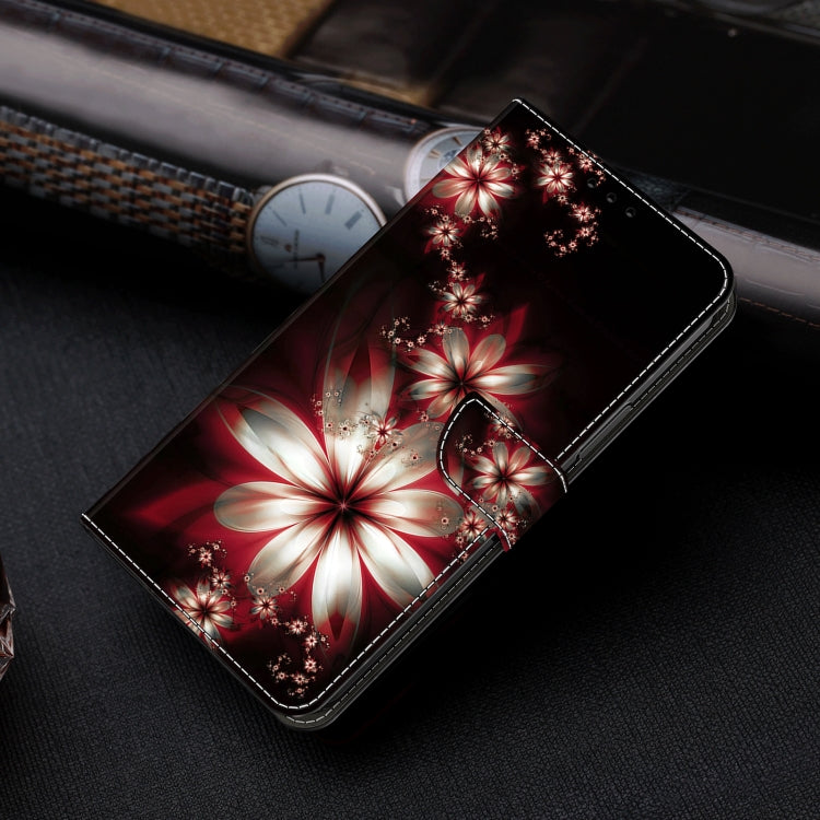 For Motorola Moto G24 Crystal 3D Shockproof Protective Leather Phone Case(Fantastic Flower) - Motorola Cases by PMC TechLife | Online Shopping South Africa | PMC TechLife | Buy Now Pay Later Mobicred