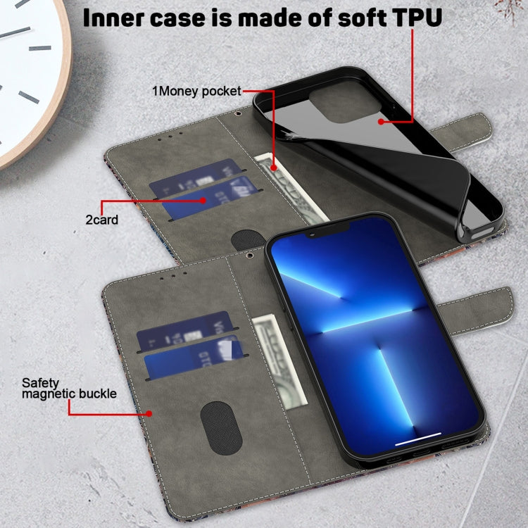 For Motorola Moto G04 Crystal 3D Shockproof Protective Leather Phone Case(Fantastic Flower) - Motorola Cases by PMC TechLife | Online Shopping South Africa | PMC TechLife | Buy Now Pay Later Mobicred