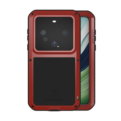 For Huawei Mate 60 LOVE MEI Metal Shockproof Life Waterproof Dustproof Phone Case(Red) - Huawei Cases by LOVE MEI | Online Shopping South Africa | PMC Jewellery