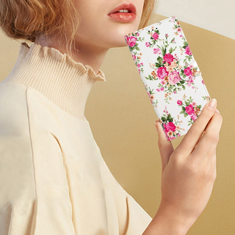 For Honor 90 Lite Colored Drawing Leather Phone Case(Peonies) - Honor Cases by PMC TechLife | Online Shopping South Africa | PMC TechLife