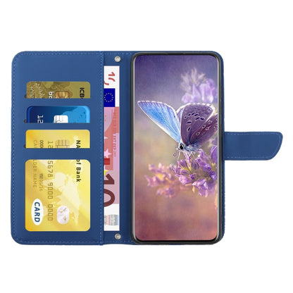 For Google Pixel 9 Skin Feel Butterfly Embossed Flip Leather Phone Case(Blue) - Google Cases by PMC Jewellery | Online Shopping South Africa | PMC Jewellery | Buy Now Pay Later Mobicred