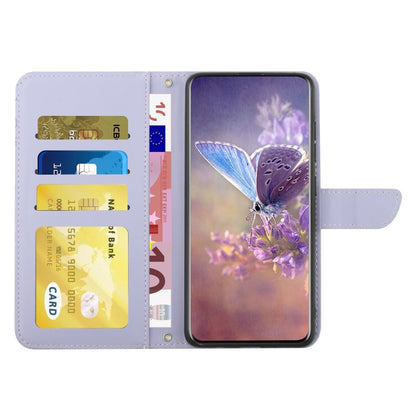 For Google Pixel 9 Pro Skin Feel Butterfly Embossed Flip Leather Phone Case(Purple) - Google Cases by PMC Jewellery | Online Shopping South Africa | PMC Jewellery | Buy Now Pay Later Mobicred