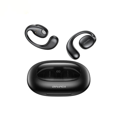 awei T80 Air Conduction Sport TWS Bluetooth Earbuds(Black) - TWS Earphone by awei | Online Shopping South Africa | PMC Jewellery | Buy Now Pay Later Mobicred