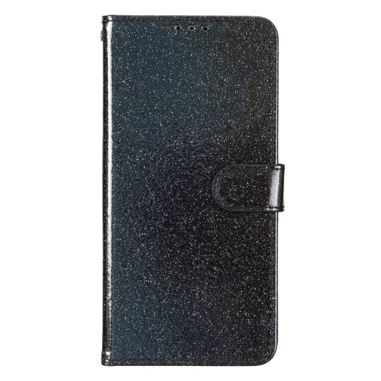 For OPPO A38 4G Glitter Powder Flip Leather Phone Case(Black) - A38 Cases by PMC TechLife | Online Shopping South Africa | PMC TechLife | Buy Now Pay Later Mobicred