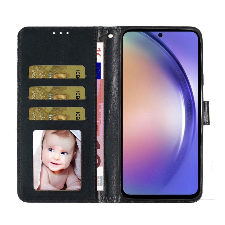 For OPPO A38 4G Glitter Powder Flip Leather Phone Case(Black) - A38 Cases by PMC TechLife | Online Shopping South Africa | PMC TechLife | Buy Now Pay Later Mobicred