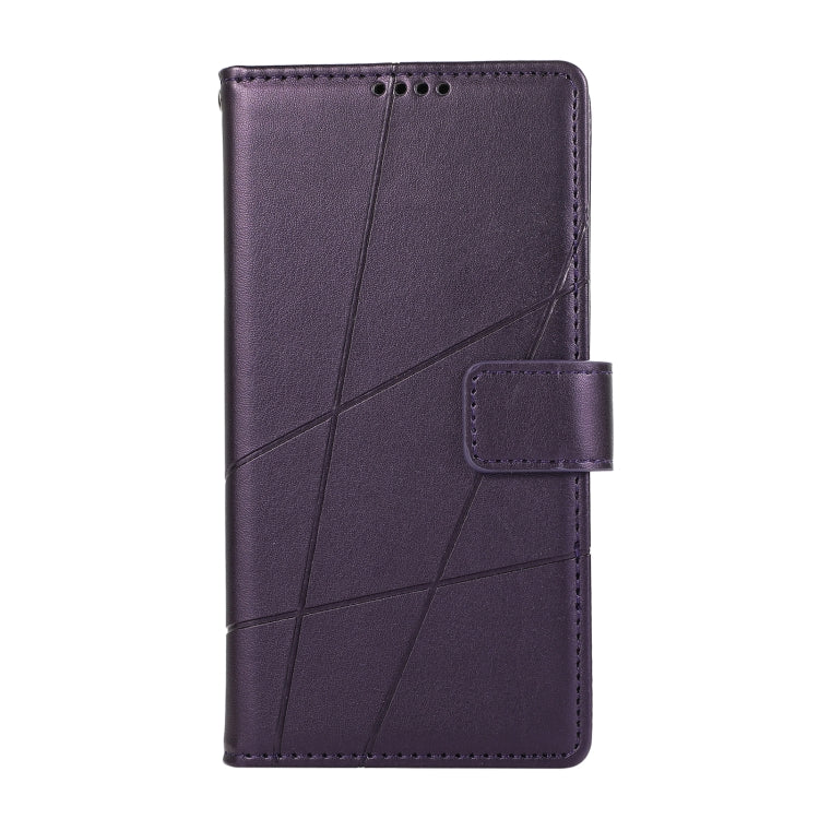 For Xiaomi 13 Pro PU Genuine Leather Texture Embossed Line Phone Case(Purple) - 13 Pro Cases by PMC TechLife | Online Shopping South Africa | PMC TechLife | Buy Now Pay Later Mobicred