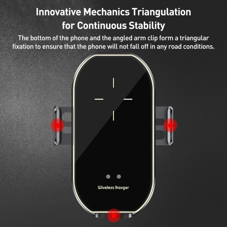 A7 Infrared lnduction Wireless Fast Charging Air Outlet Car Holder(Silver) - Wireless Charger Holders by PMC Jewellery | Online Shopping South Africa | PMC Jewellery | Buy Now Pay Later Mobicred