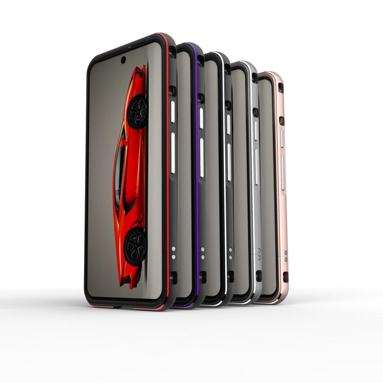 For Google Pixel 8 Aurora Series Metal Frame Phone Case(Rose Gold) - Google Cases by PMC TechLife | Online Shopping South Africa | PMC TechLife | Buy Now Pay Later Mobicred