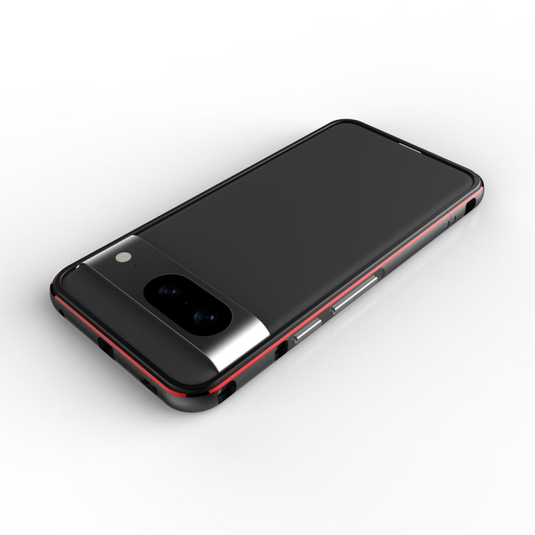 For Google Pixel 8 Aurora Series Metal Frame Phone Case(Rose Gold) - Google Cases by PMC TechLife | Online Shopping South Africa | PMC TechLife | Buy Now Pay Later Mobicred
