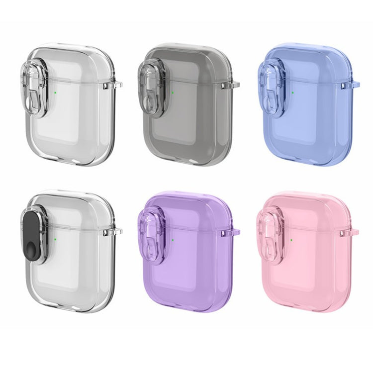 For AirPods 1 / 2 Ice Crystals Shockproof Earphone Protective Case(Purple) - For AirPods 1/2 by PMC Jewellery | Online Shopping South Africa | PMC Jewellery | Buy Now Pay Later Mobicred