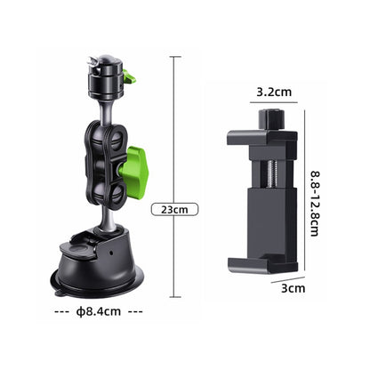 Single Suction Cup Pea Clamp Arm Holder 23cm with Knob Phone Clamp - Car Holders by PMC Jewellery | Online Shopping South Africa | PMC Jewellery | Buy Now Pay Later Mobicred