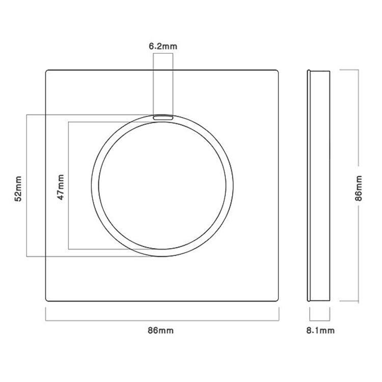 86mm Gray Aluminum Wire Drawing LED Switch Panel, Style:Five-hole USB Socket - free shipping - PMC Jewellery - Order now!