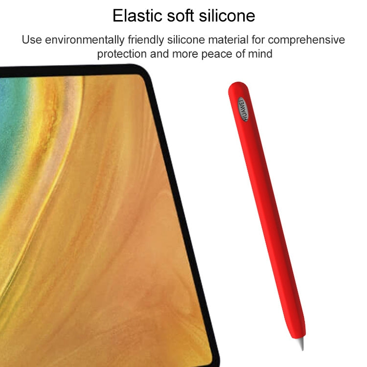 For Huawei M-pencil Stylus Touch Pen Integrated Non-slip Silicone Protective Cover(Gray) - Pencil Accessories by PMC Jewellery | Online Shopping South Africa | PMC Jewellery | Buy Now Pay Later Mobicred