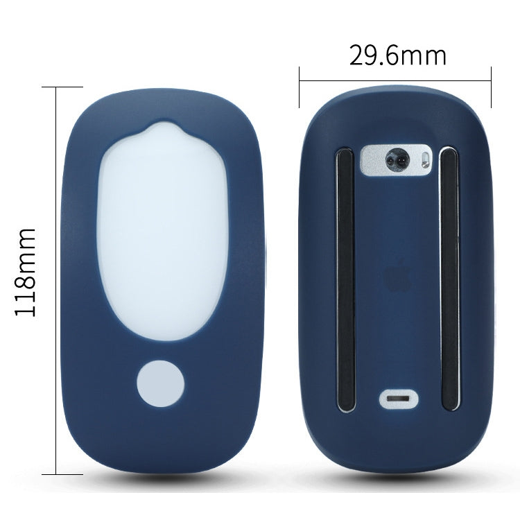 For Apple Magic Mouse 1 / 2 Mouse Silicone Protective Case(Gray Blue) - Protective Bags by PMC Jewellery | Online Shopping South Africa | PMC Jewellery | Buy Now Pay Later Mobicred