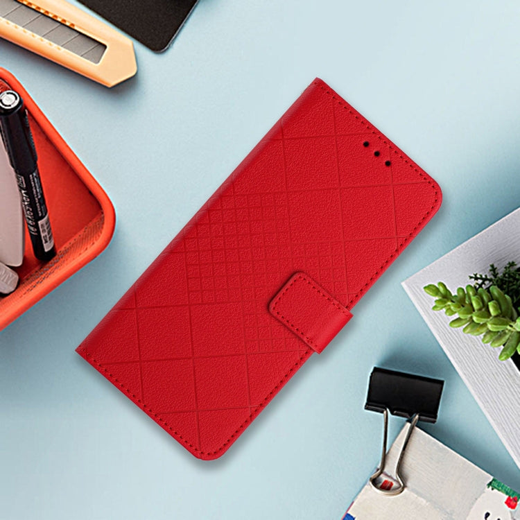 For Google Pixel 9 Rhombic Grid Texture Leather Phone Case(Red) - free shipping - PMC TechLife - Order now!