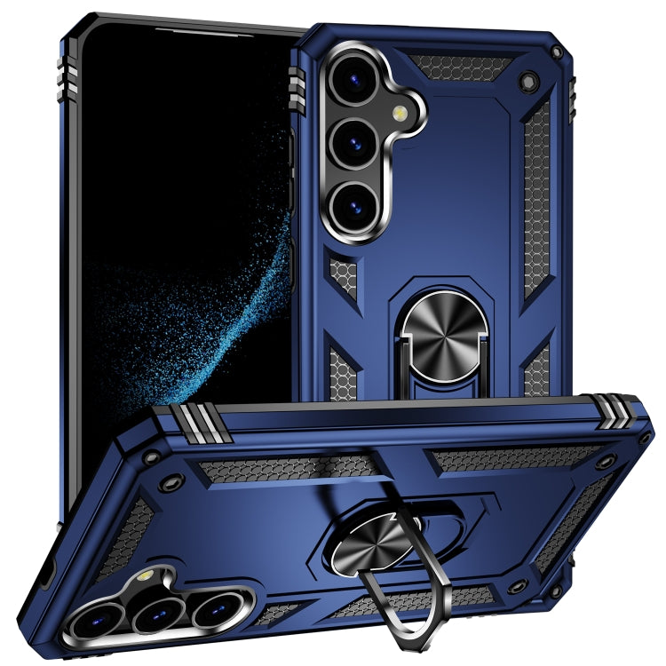 For Samsung Galaxy S24 5G Shockproof TPU + PC Phone Case(Blue) - Galaxy S24 5G Cases by PMC TechLife | Online Shopping South Africa | PMC TechLife