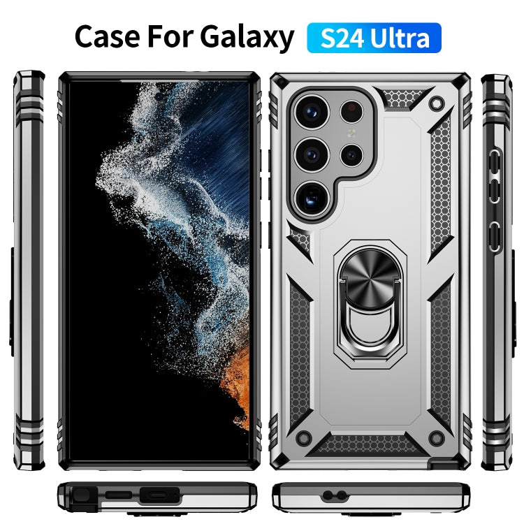 For Samsung Galaxy S24 Ultra 5G Shockproof TPU + PC Phone Case(Silver) - Galaxy S24 Ultra 5G Cases by PMC TechLife | Online Shopping South Africa | PMC TechLife