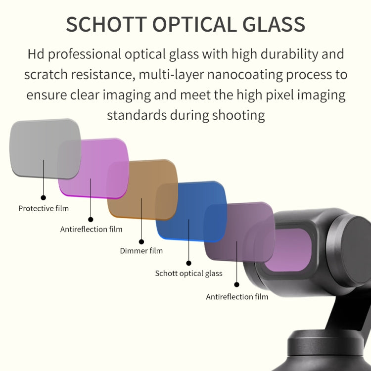 For DJI OSMO Pocket 3 JSR ZB Series Camera Lens Filter, Filter:Streak Drawing Gold - Lens Accessories by JSR | Online Shopping South Africa | PMC Jewellery | Buy Now Pay Later Mobicred