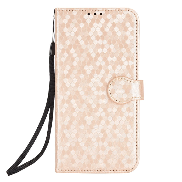 For Honor Magic6 Pro Honeycomb Dot Texture Leather Phone Case(Gold) - Honor Cases by PMC Jewellery | Online Shopping South Africa | PMC Jewellery | Buy Now Pay Later Mobicred