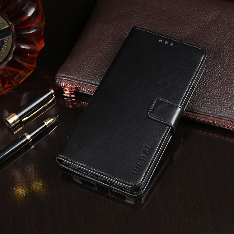 For TP-Link Neffos C9s idewei Crazy Horse Texture Horizontal Flip Leather Case with Holder & Card Slots & Wallet(Black) - free shipping - PMC Jewellery - Order now!
