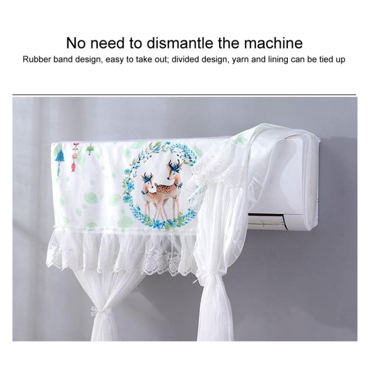 Do Not Take Dust-proof And Anti Direct Blowing Simple Wind Hanging Machine Air Conditioner Moon Cover, Size:Width 80 �� Thickness 20 �� Height 90cm(Round Leaf) - Dust Covers by PMC TechLife | Online Shopping South Africa | PMC TechLife | Buy Now Pay Later Mobicred