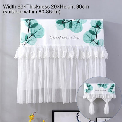 Do Not Take Dust-proof And Anti Direct Blowing Simple Wind Hanging Machine Air Conditioner Moon Cover, Size:Width 86 × Thickness 20 × Height 90cm(Round Leaf) - Dust Covers by PMC Jewellery | Online Shopping South Africa | PMC Jewellery | Buy Now Pay Later Mobicred