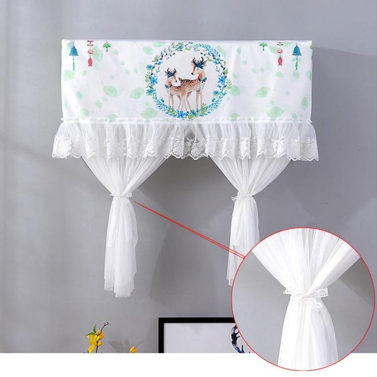 Do Not Take Dust-proof And Anti Direct Blowing Simple Wind Hanging Machine Air Conditioner Moon Cover, Size:Width 86 × Thickness 20 × Height 90cm(Round Leaf) - Dust Covers by PMC Jewellery | Online Shopping South Africa | PMC Jewellery | Buy Now Pay Later Mobicred