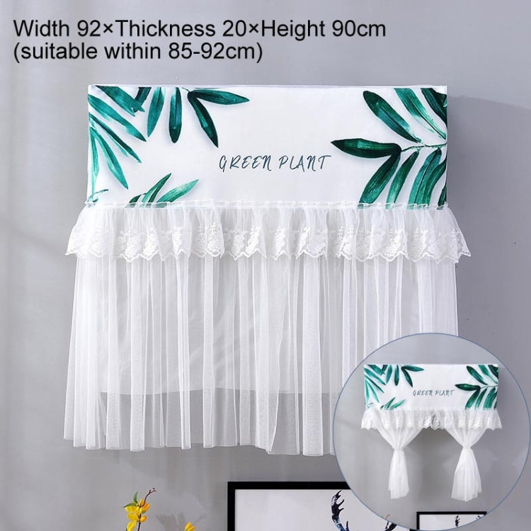 Do Not Take Dust-proof And Anti Direct Blowing Simple Wind Hanging Machine Air Conditioner Moon Cover, Size:Width 92 × Thickness 20 × Height 90cm(Green Leaf) - Dust Covers by PMC Jewellery | Online Shopping South Africa | PMC Jewellery | Buy Now Pay Later Mobicred