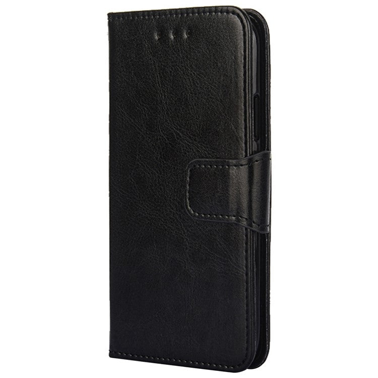 For Motorola Edge 5G 2024 Crystal Texture Leather Phone Case(Black) - Motorola Cases by PMC Jewellery | Online Shopping South Africa | PMC Jewellery | Buy Now Pay Later Mobicred