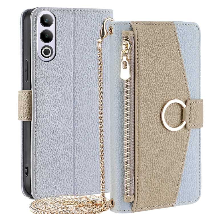 For OnePlus Ace 3V 5G Crossbody Litchi Texture Leather Phone Case(Blue) - OnePlus Cases by PMC TechLife | Online Shopping South Africa | PMC TechLife | Buy Now Pay Later Mobicred