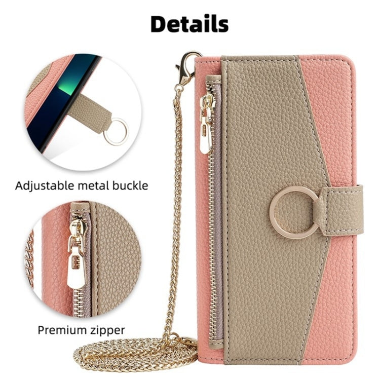 For Honor Magic5 Pro Crossbody Litchi Texture Leather Phone Case(Pink) - Honor Cases by PMC TechLife | Online Shopping South Africa | PMC TechLife | Buy Now Pay Later Mobicred