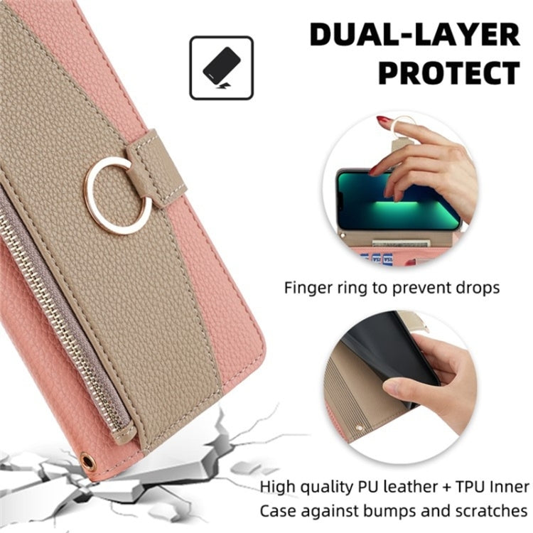 For Honor Magic5 Pro Crossbody Litchi Texture Leather Phone Case(Pink) - Honor Cases by PMC TechLife | Online Shopping South Africa | PMC TechLife | Buy Now Pay Later Mobicred