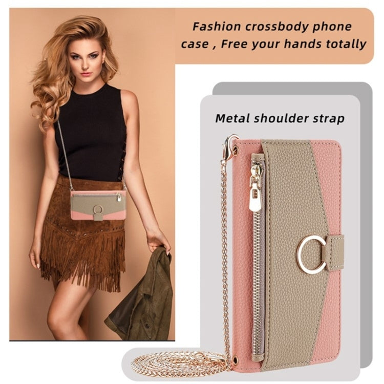 For Honor Magic5 Pro Crossbody Litchi Texture Leather Phone Case(Pink) - Honor Cases by PMC TechLife | Online Shopping South Africa | PMC TechLife | Buy Now Pay Later Mobicred