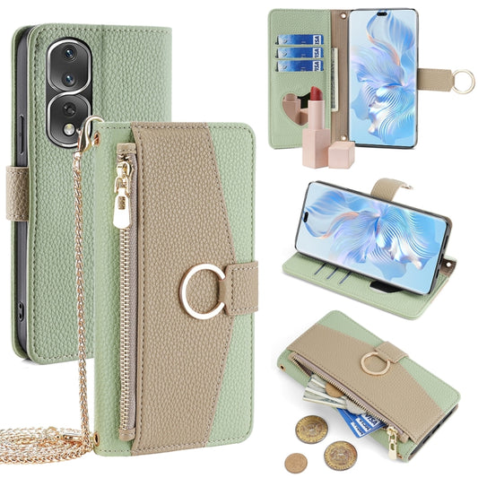 For Honor 80 Pro Crossbody Litchi Texture Leather Phone Case(Green) - Honor Cases by PMC Jewellery | Online Shopping South Africa | PMC Jewellery | Buy Now Pay Later Mobicred