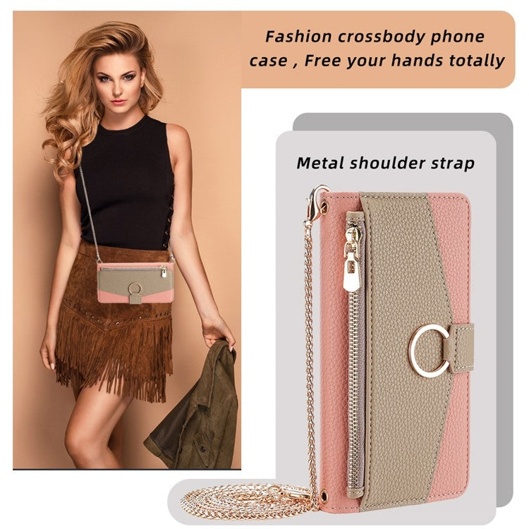For Honor Magic6 5G Crossbody Litchi Texture Leather Phone Case(Pink) - free shipping - PMC TechLife - Order now!