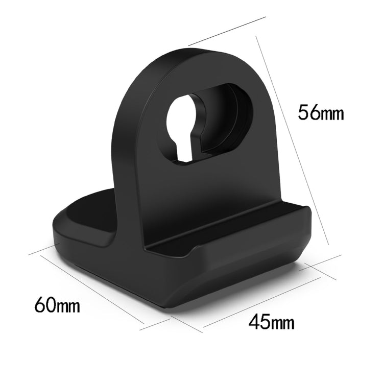 For Amazfit Active Smart Watch Silicone Charging Bracket without Charging Cable(Black) - Charger by PMC TechLife | Online Shopping South Africa | PMC TechLife | Buy Now Pay Later Mobicred
