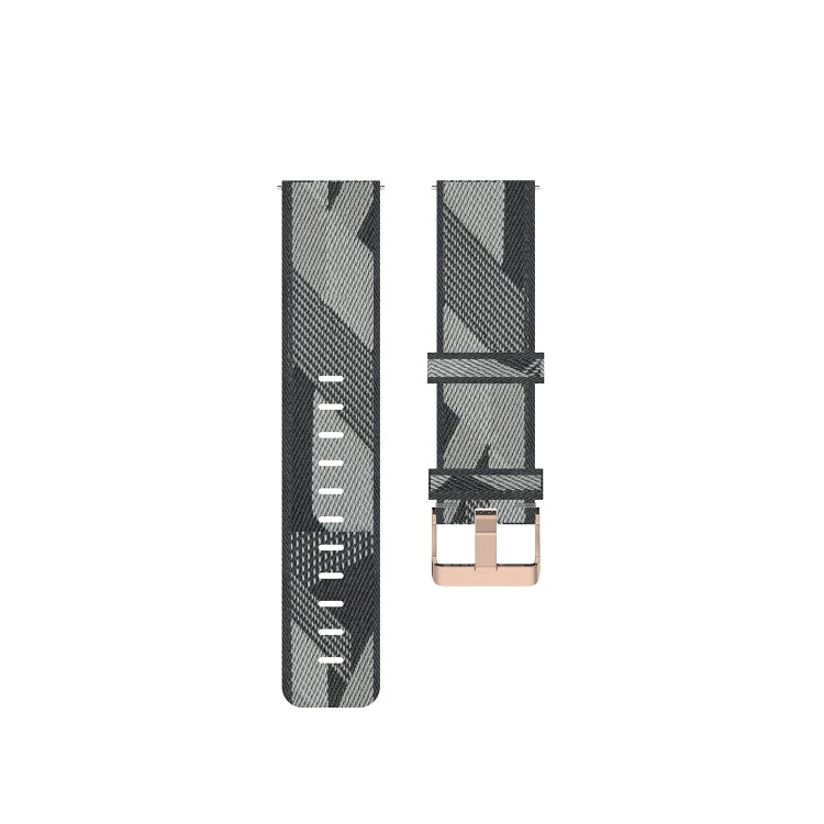 20mm Universal Stripe Weave Nylon Watch Band(Grey) - free shipping - PMc TechLife - Order now!