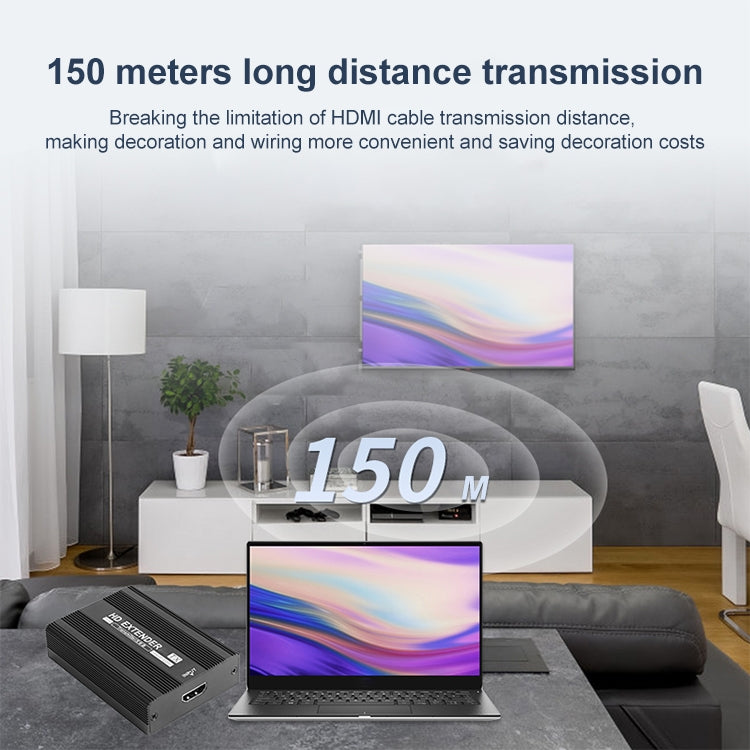 Measy ET1815 HDMI Extender Transmitter and Receiver Converter, Transmission Distance: 150m, Plug:AU - free shipping - PMC Jewellery - Order now!